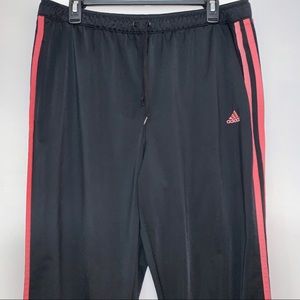 Adidas Black and Pink stripe Pants
